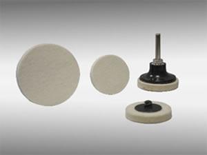 JAC-P216RD Roloc Quick-Lok Synthetic Fiber Felt Polish Discs